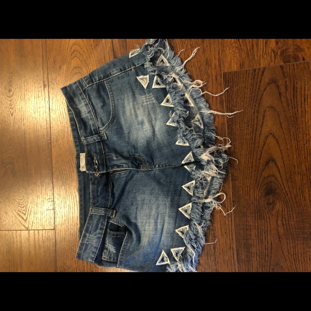 Women’s blue jean shorts